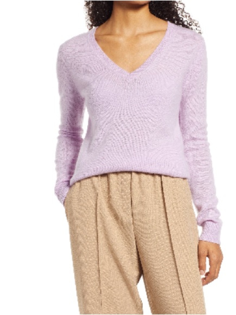 Nordstrom V-Neck Women's Sweater - Soft Knit